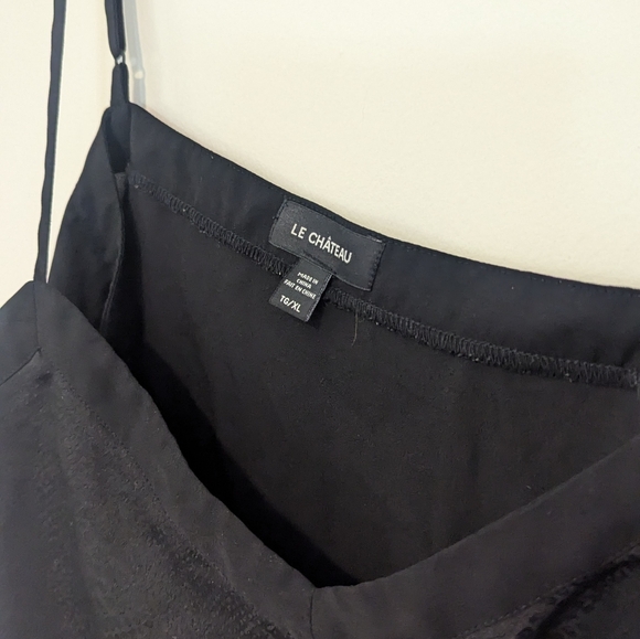 Le Chateau Snake Skin Black Tank - Picture 2 of 3